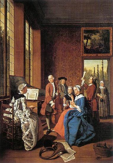 Jan Josef Horemans the Elder Concert in an Interior china oil painting image